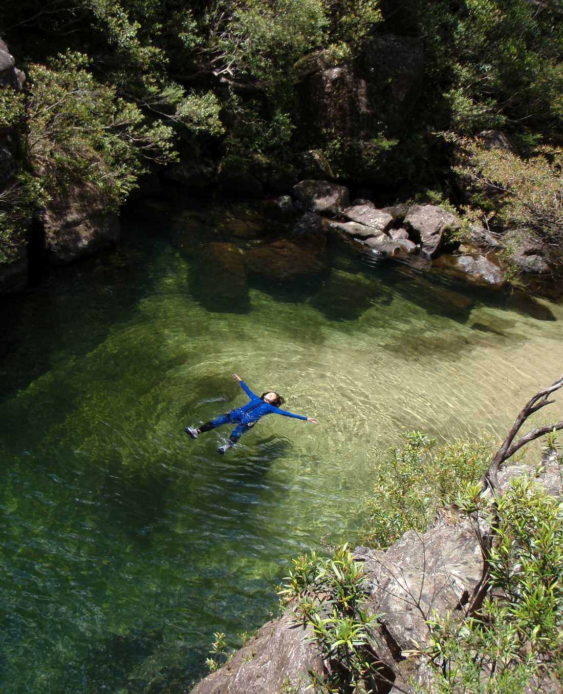 Wollangambe River provides plenty of opportunity for a tranquil float